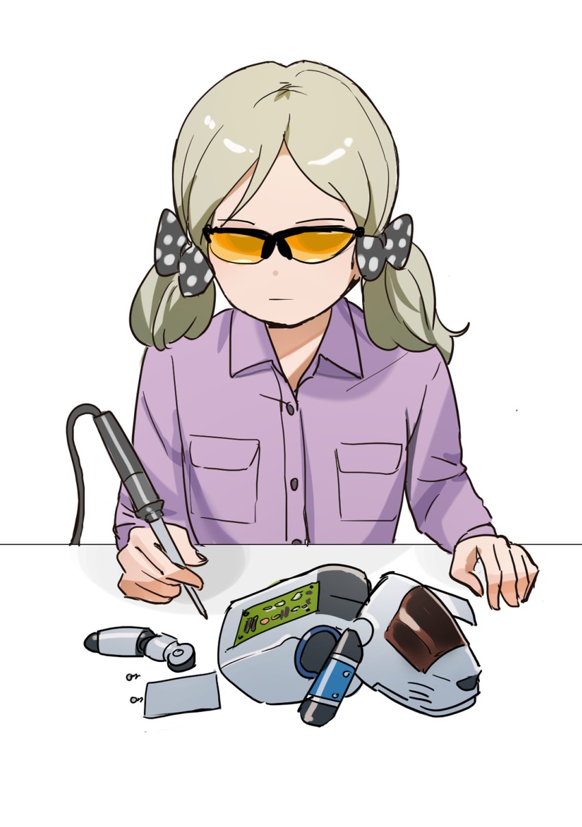 handa roco and aibo ers-11x (idolmaster and 3 more) drawn by suzuki_puramo