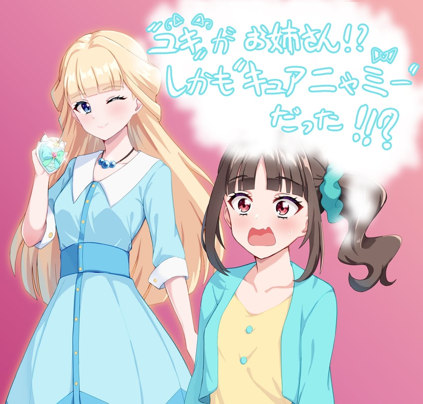 nekoyashiki yuki and nekoyashiki mayu (precure and 1 more) drawn by alcmls1230