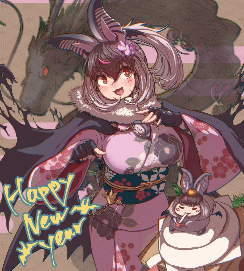 brown long-eared bat (kemono friends and 1 more) drawn by okyao