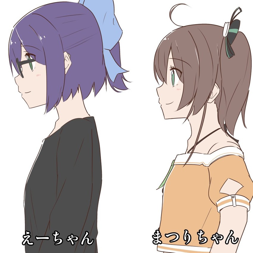 natsuiro matsuri and a-chan (hololive) drawn by purin_a_la_mode_(popup)