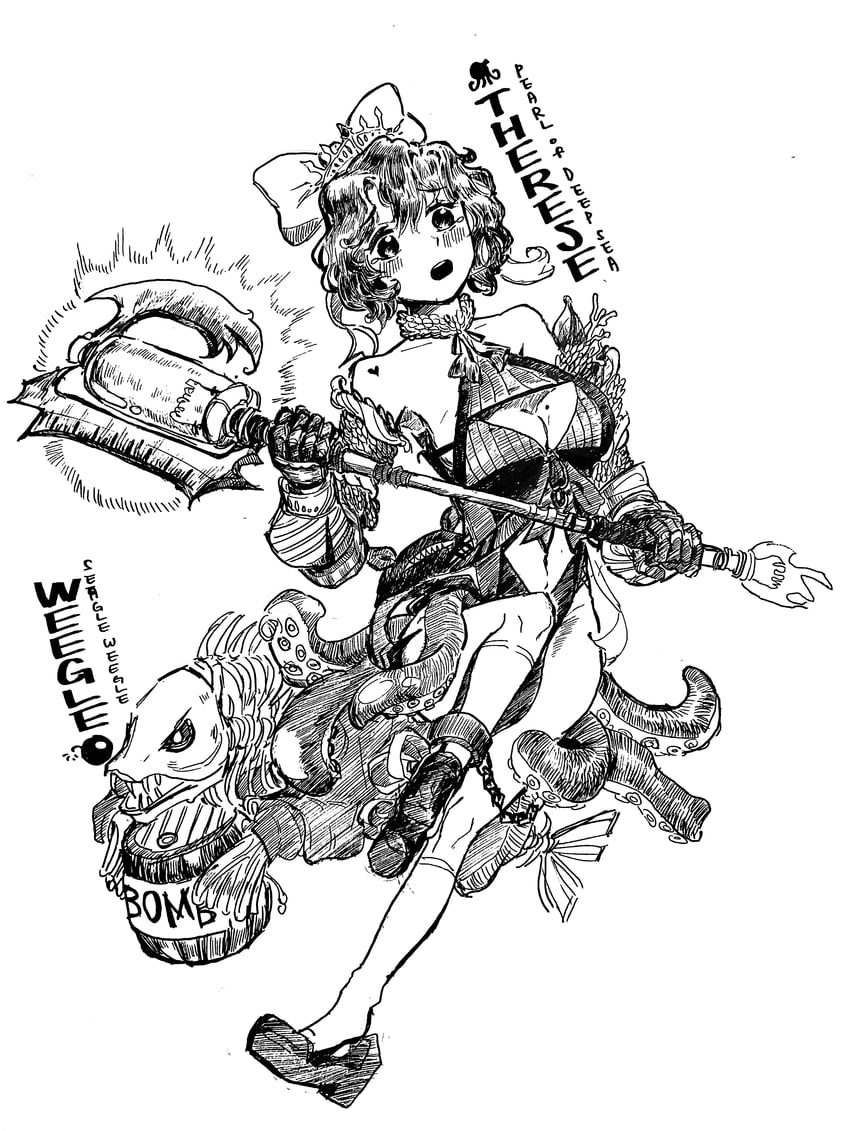 teresse and wiggle (brown dust and 1 more) drawn by nungoyang-i