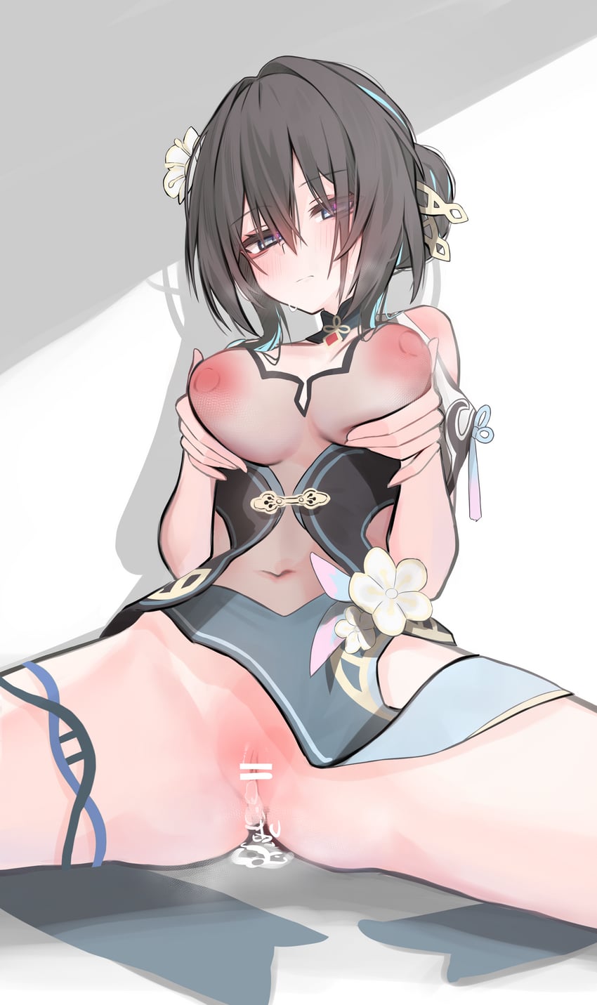 ruan mei (honkai and 1 more) drawn by sajin_(user_pvrm4582)