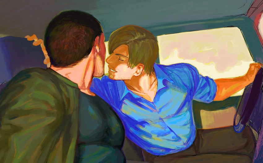 leon s. kennedy and chris redfield (resident evil and 1 more) drawn by 123456dyom