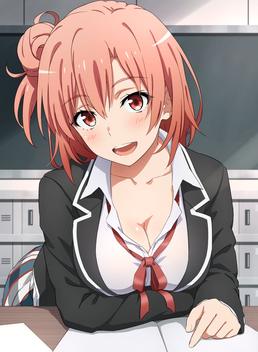 yuigahama yui (yahari ore no seishun lovecome wa machigatteiru.) drawn by kiikii_(kitsukedokoro)