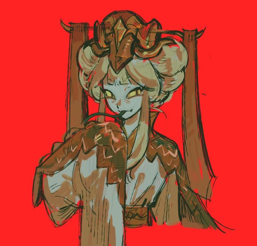 snake fruit cookie (cookie run and 1 more) drawn by peeco_0