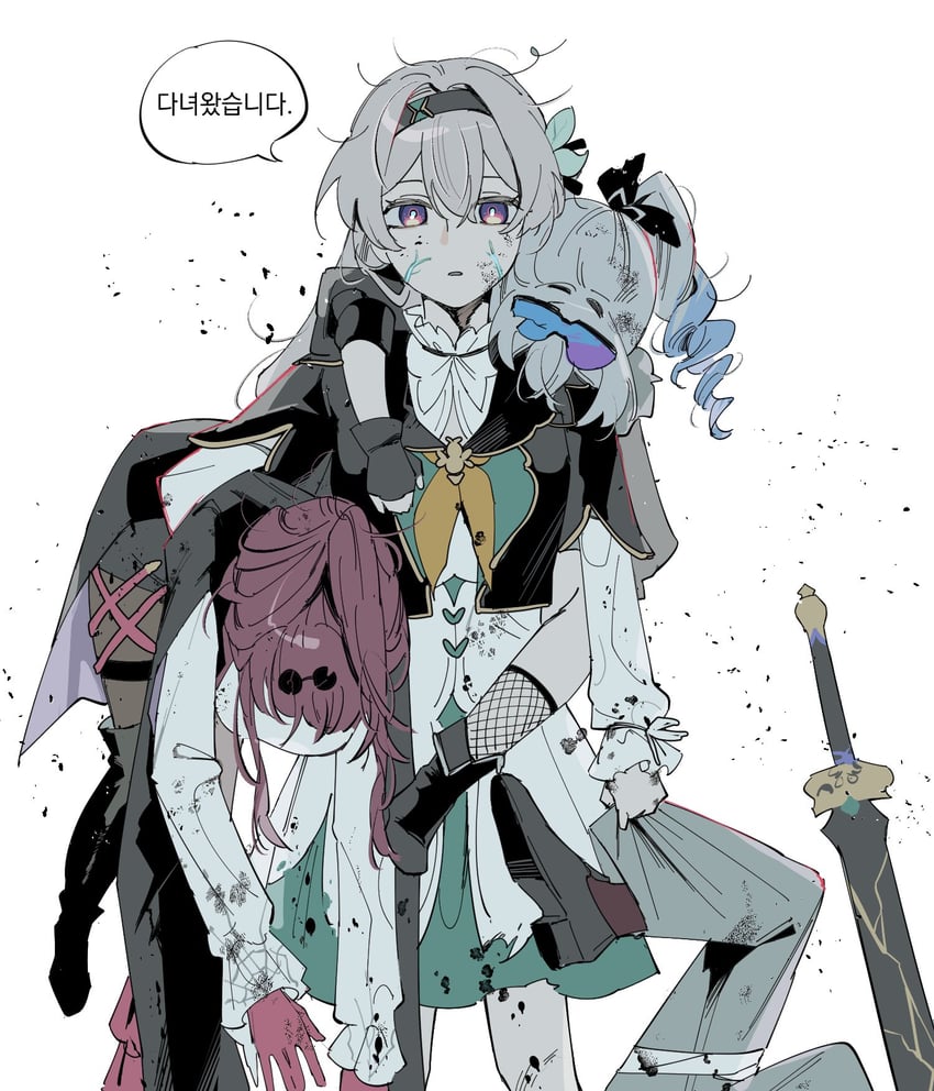 firefly, kafka, silver wolf, and blade (honkai and 1 more) drawn by d0600059994959