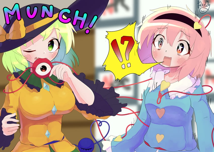 komeiji koishi and komeiji satori (touhou) drawn by polyhedron2