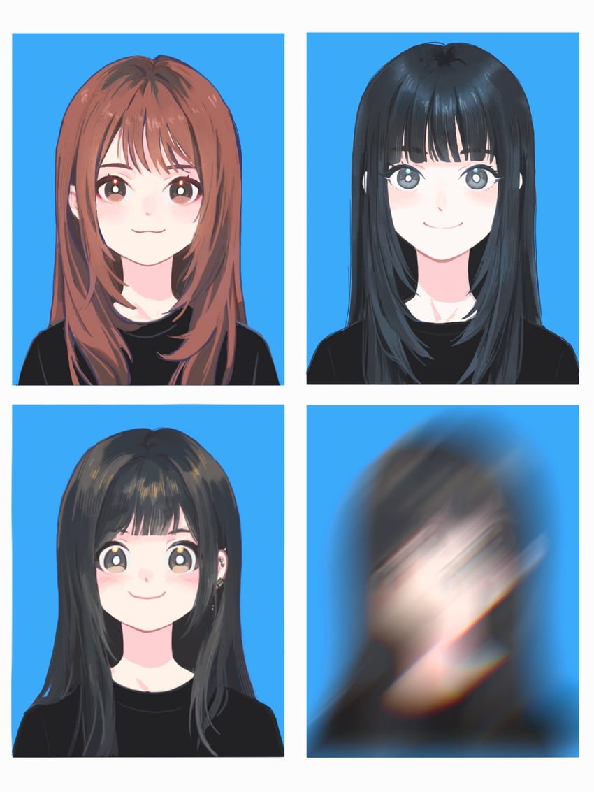 rina, yuri, and shuri (real life and 1 more) drawn by sworgun