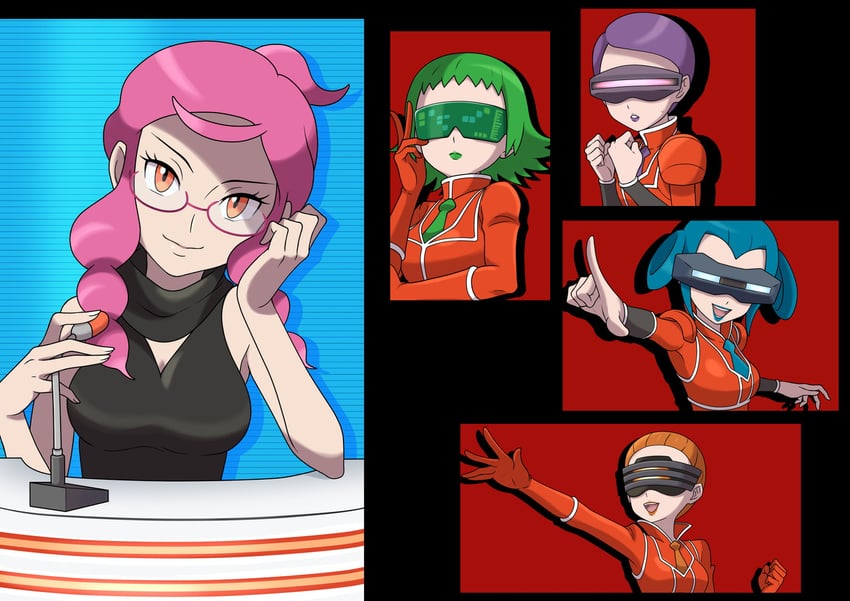 malva, bryony, aliana, mable, and celosia (pokemon and 1 more) drawn by asatsuki_(fgfff)