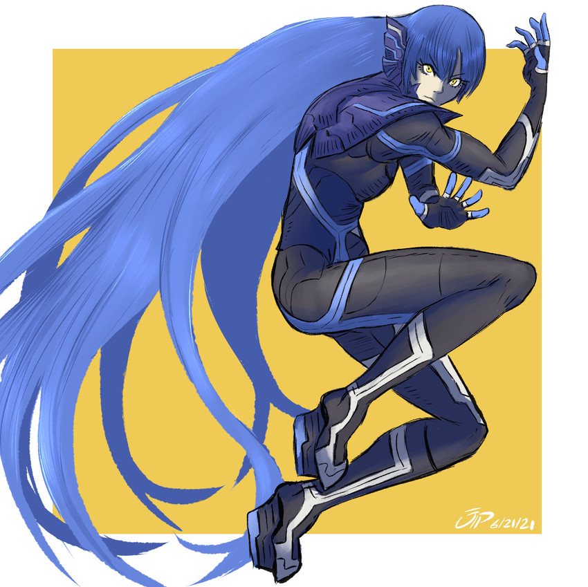 protagonist (shin megami tensei and 1 more) drawn by videajames