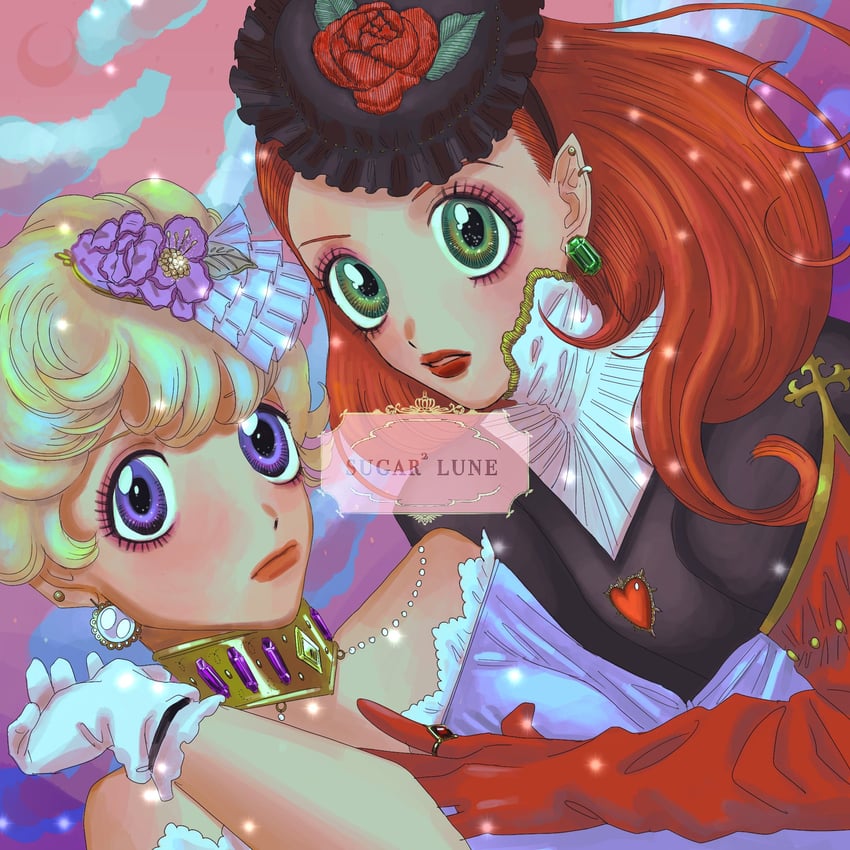 chocolat meilleure and vanilla mieux (sugar sugar rune) drawn by mapealpppp
