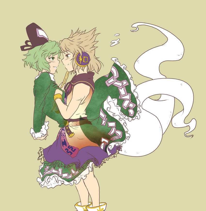 toyosatomimi no miko and soga no tojiko (touhou) drawn by mutsuki_(tsugaidanuki)