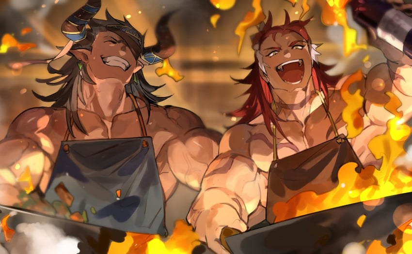 reinhardtzar and wilnas (granblue fantasy) drawn by natsuko_(summer_525528)