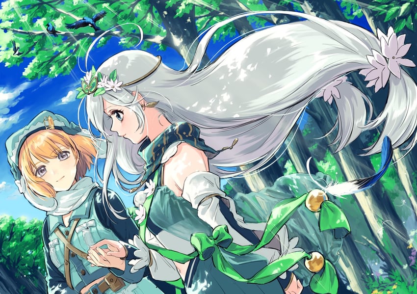 miura asahi and aoba chika (mahou shoujo madoka magica and 1 more) drawn by yukishiro_(hitsuji)