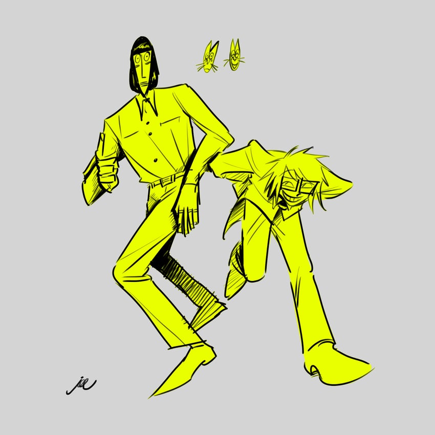 randal ivory, nyon, nyen, and luther von ivory (randal's friends) drawn by tel_(tl_358)