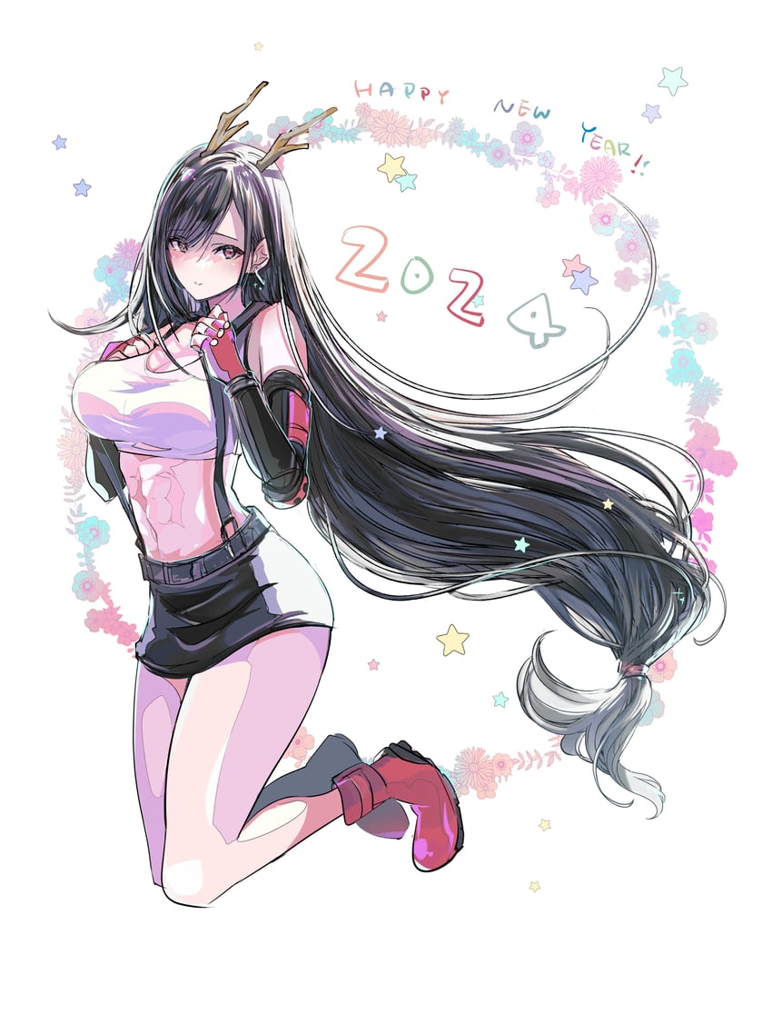 tifa lockhart (final fantasy and 1 more) drawn by shoji_sakura