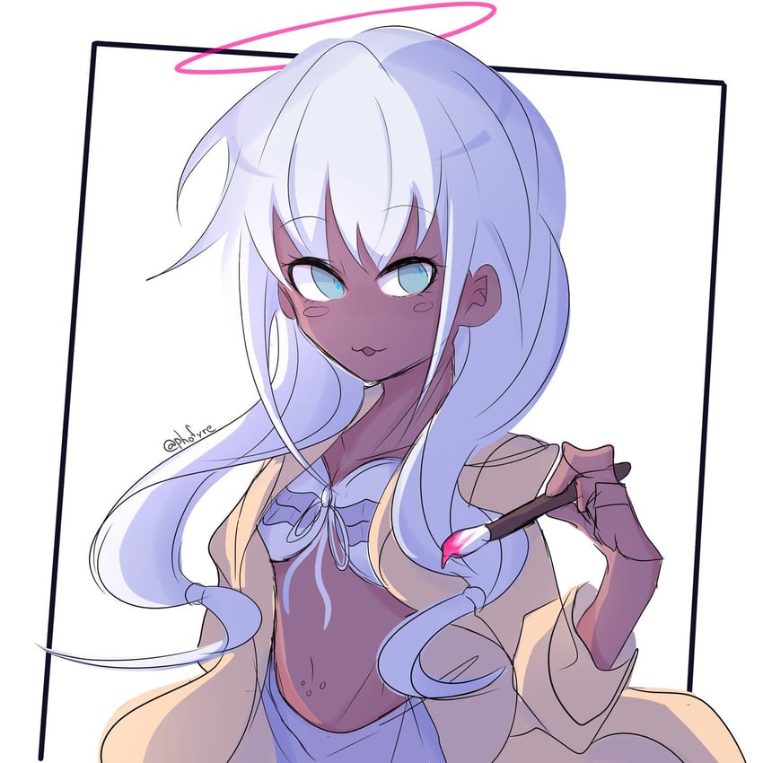 yonaga angie (danganronpa and 1 more) drawn by pho_(phofyre)