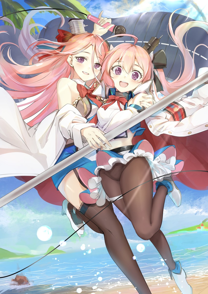 saratoga and lexington (azur lane) drawn by koroneko_p0w0q