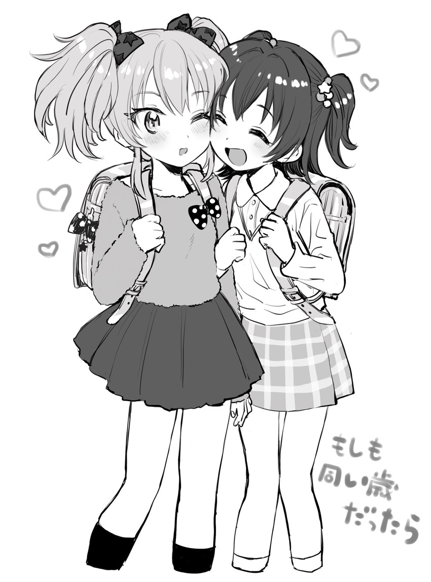jougasaki mika and akagi miria (idolmaster and 1 more) drawn by amezawa_koma