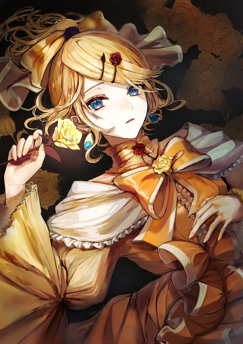 kagamine rin and riliane lucifen d'autriche (vocaloid and 2 more) drawn by pipi_(pipinavigation)