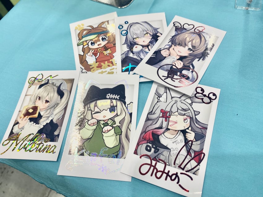 mafuyu, kipfel, milltina, mamehinata, rurune, and 1 more (vrchat) drawn by rakuyui_vrc