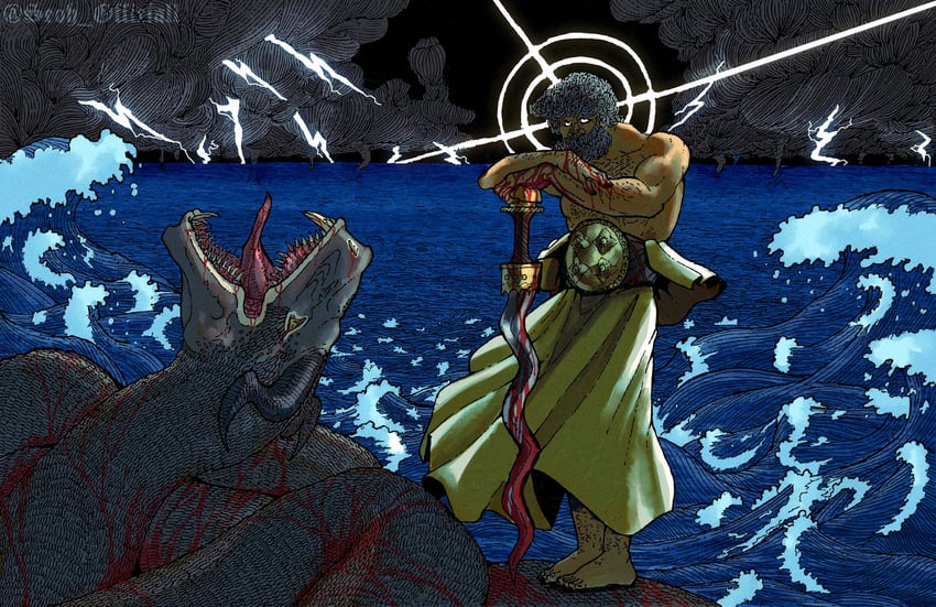 dyeus phter and hngis (proto-indo-european mythology) drawn by seoh_officiall