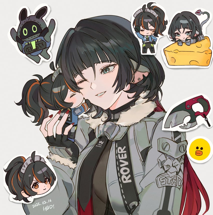 jane doe, zhu yuan, and securityboo (zenless zone zero) drawn by chibiya1010
