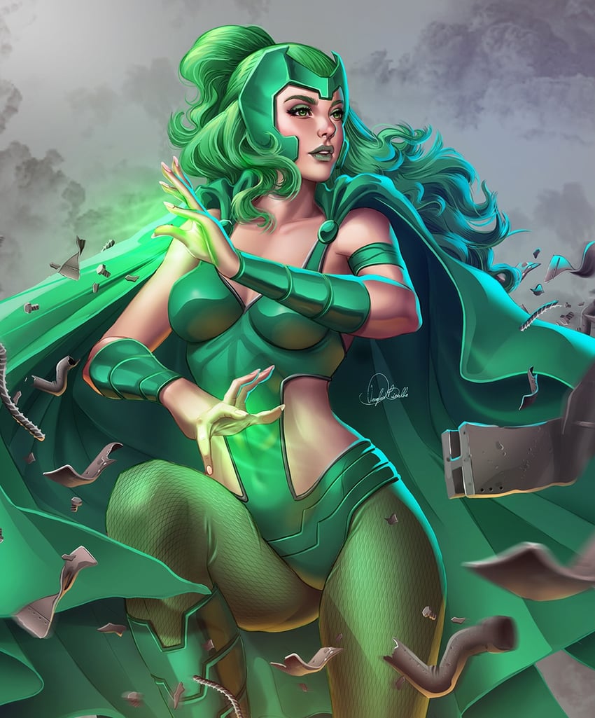 polaris (marvel and 1 more) drawn by douglas_bicalho