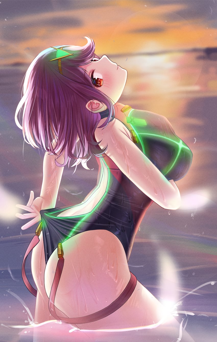 pyra (xenoblade chronicles and 1 more) drawn by akirondo