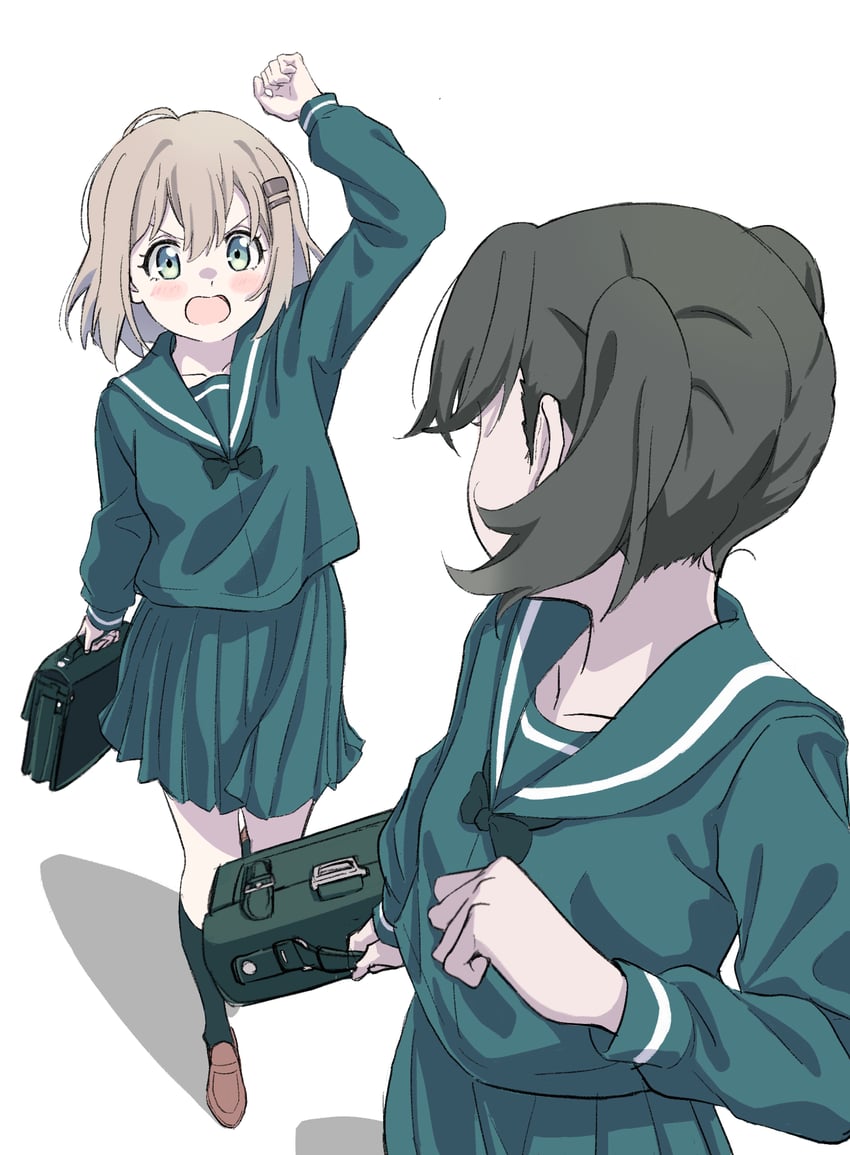 yukimura aoi and kuraue hinata (yama no susume) drawn by raku_rakugaki