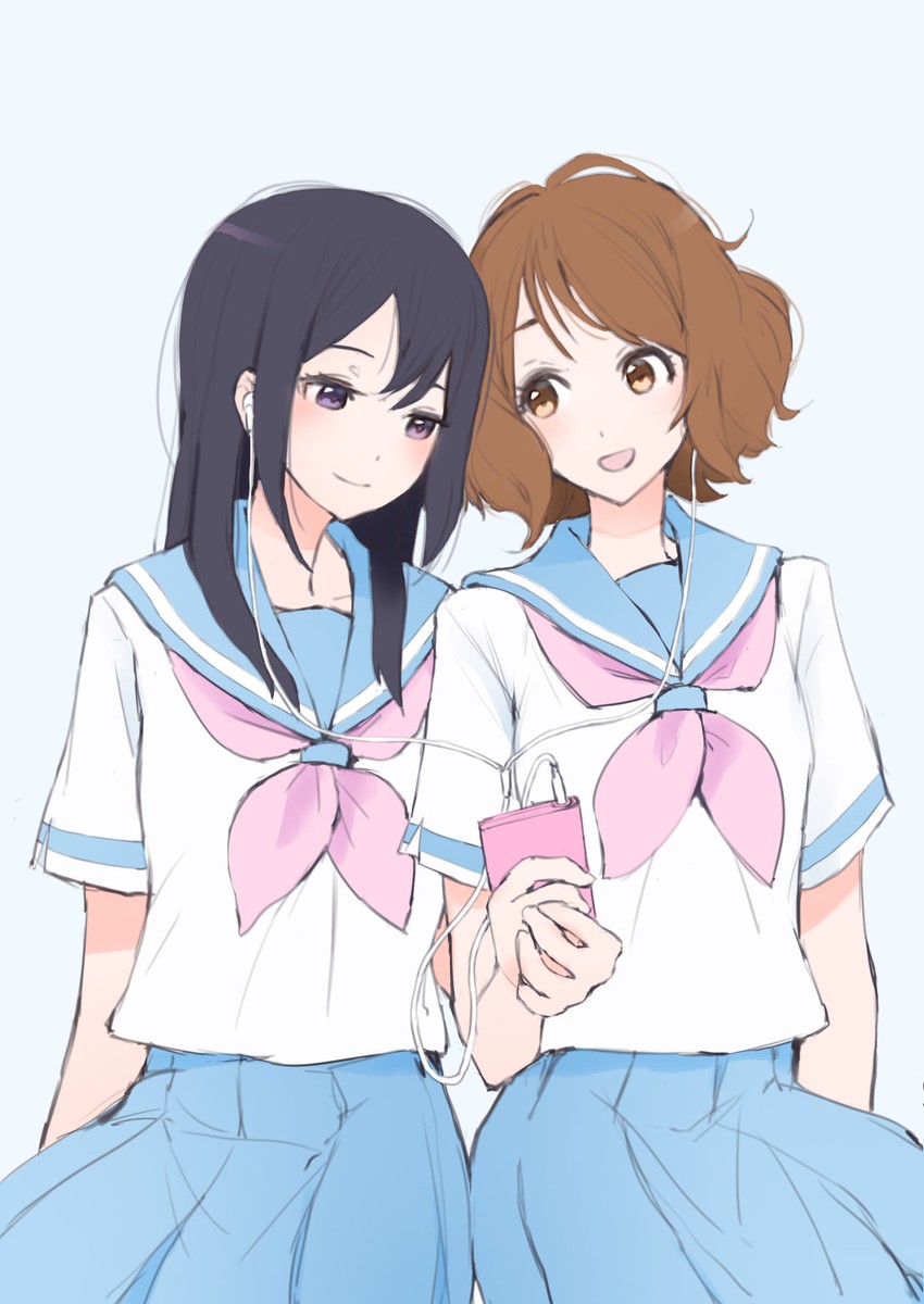 oumae kumiko and kousaka reina (hibike! euphonium) drawn by bana_(stand_flower)