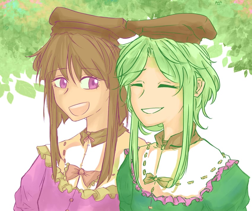 nishida satono and teireida mai (touhou) drawn by hakuma_(hakuma_okyk)