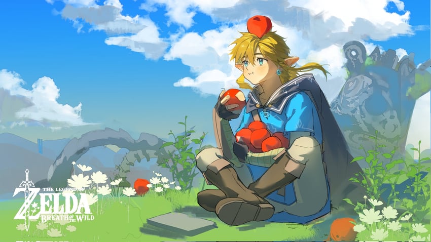 link and guardian (the legend of zelda and 1 more) drawn by yuemianning