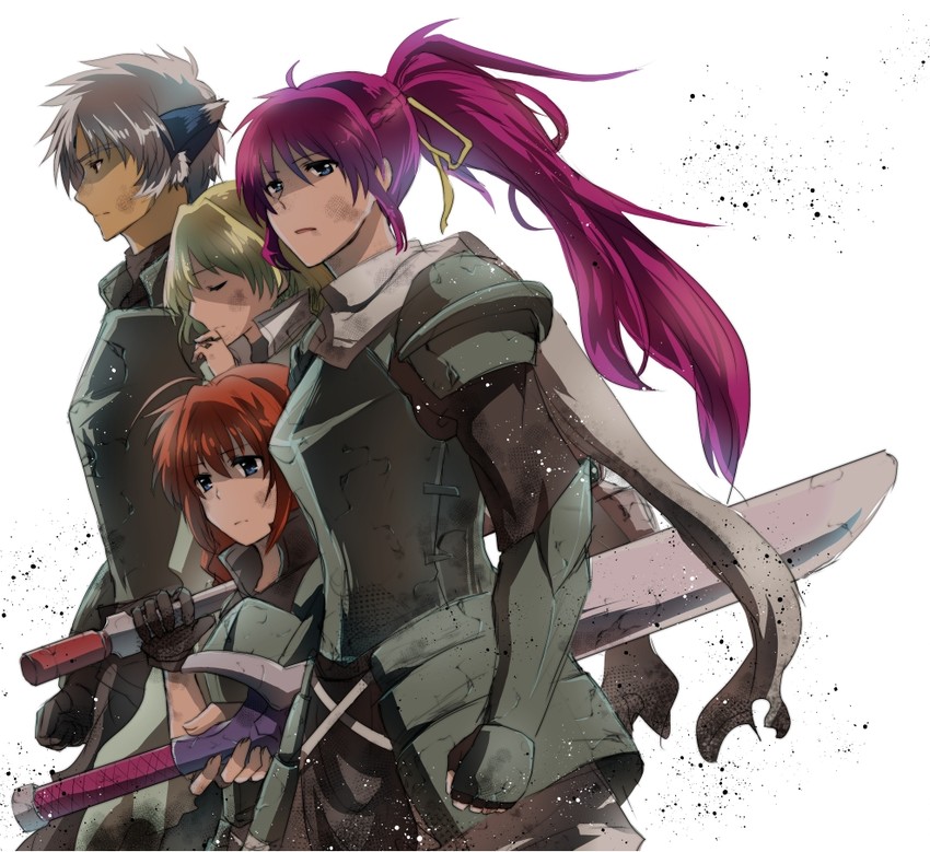 vita, signum, shamal, graf eisen, laevatein, and 2 more (lyrical nanoha and 3 more) drawn by nagashiro_rouge