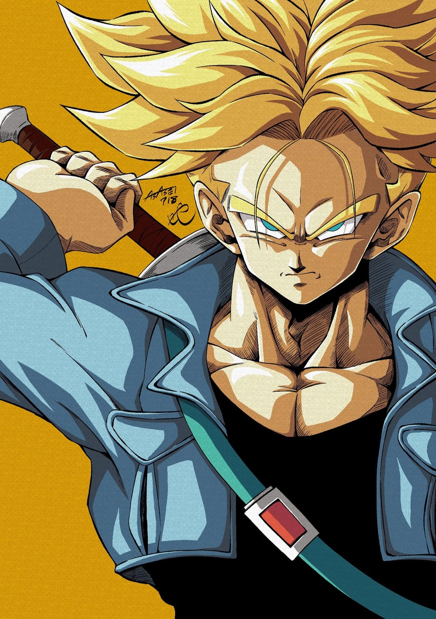 trunks (dragon ball and 1 more) drawn by seya_(asasei_718)
