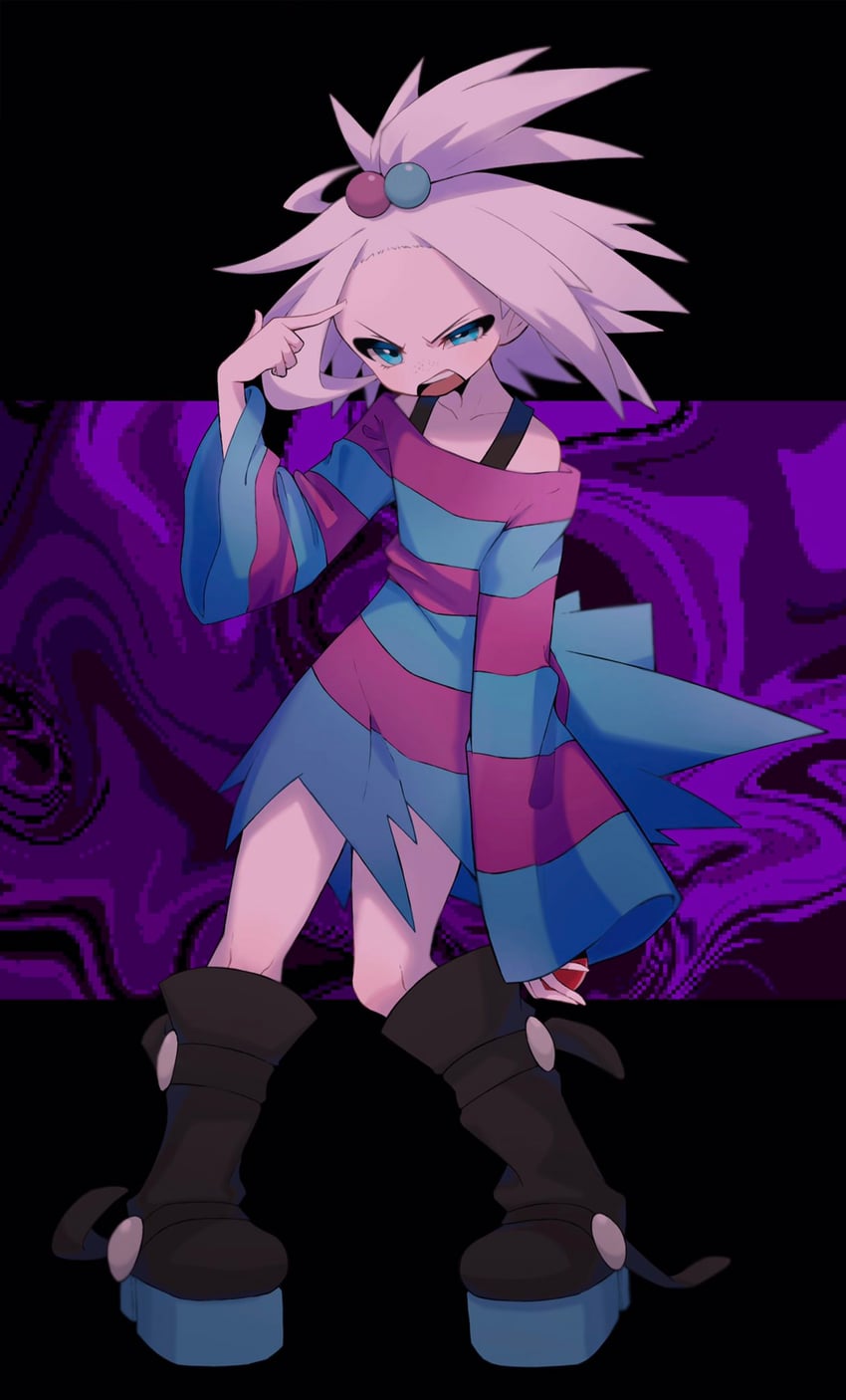 roxie (pokemon and 1 more) drawn by noi_(noi_pk27)