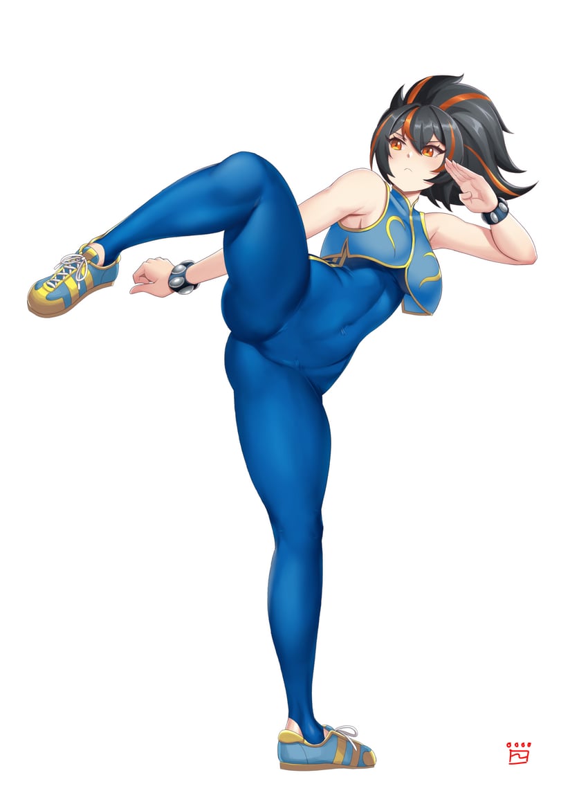 chun-li and zhu yuan (zenless zone zero and 2 more) drawn by finalcake