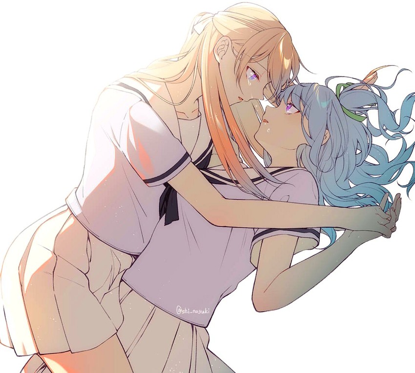 matsubara kanon and shirasagi chisato (bang dream!) drawn by shino_yuki