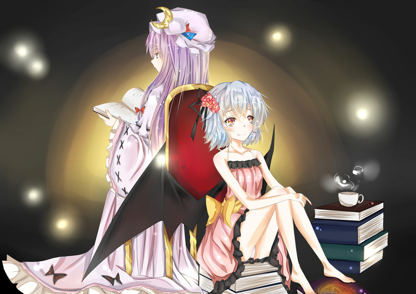 remilia scarlet and patchouli knowledge (touhou) drawn by shiyuu_eriisago
