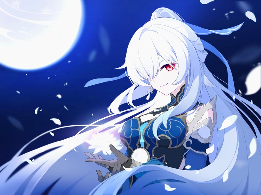 jingliu (honkai and 1 more) drawn by zhijing_niao