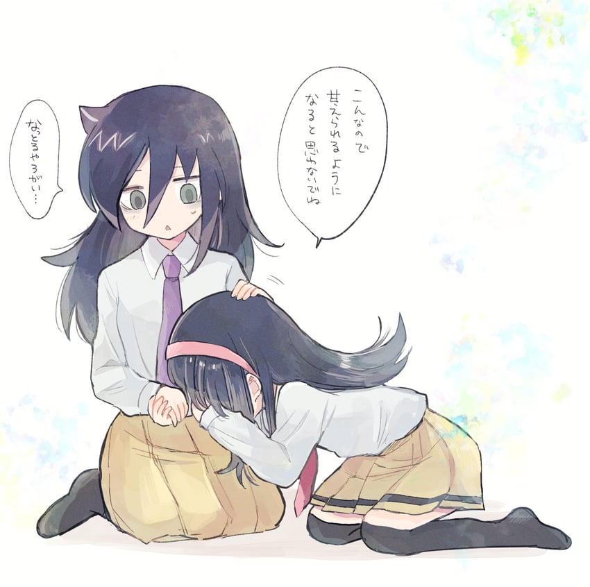 kuroki tomoko and satozaki kiko (watashi ga motenai no wa dou kangaetemo omaera ga warui!) drawn by nuka_(nukamochi)