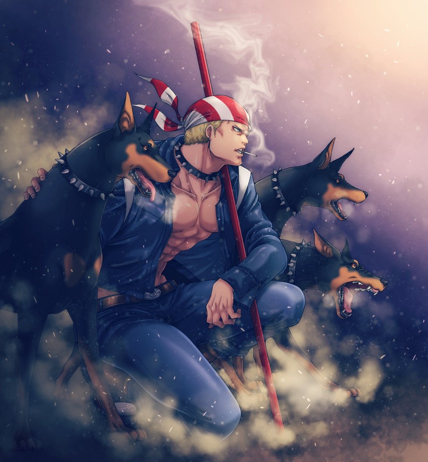 billy kane (the king of fighters and 1 more) drawn by miru_(mill_36)