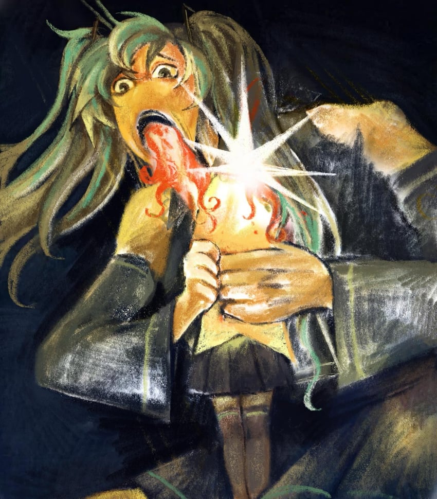hatsune miku (vocaloid and 1 more) drawn by doriansrooms