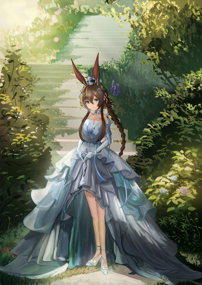 amiya (arknights and 1 more) drawn by yosshii_(yossie255)