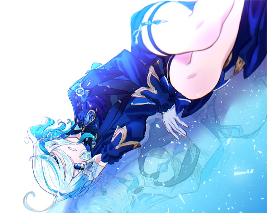 furina and focalors (genshin impact) drawn by shidare_yanagi