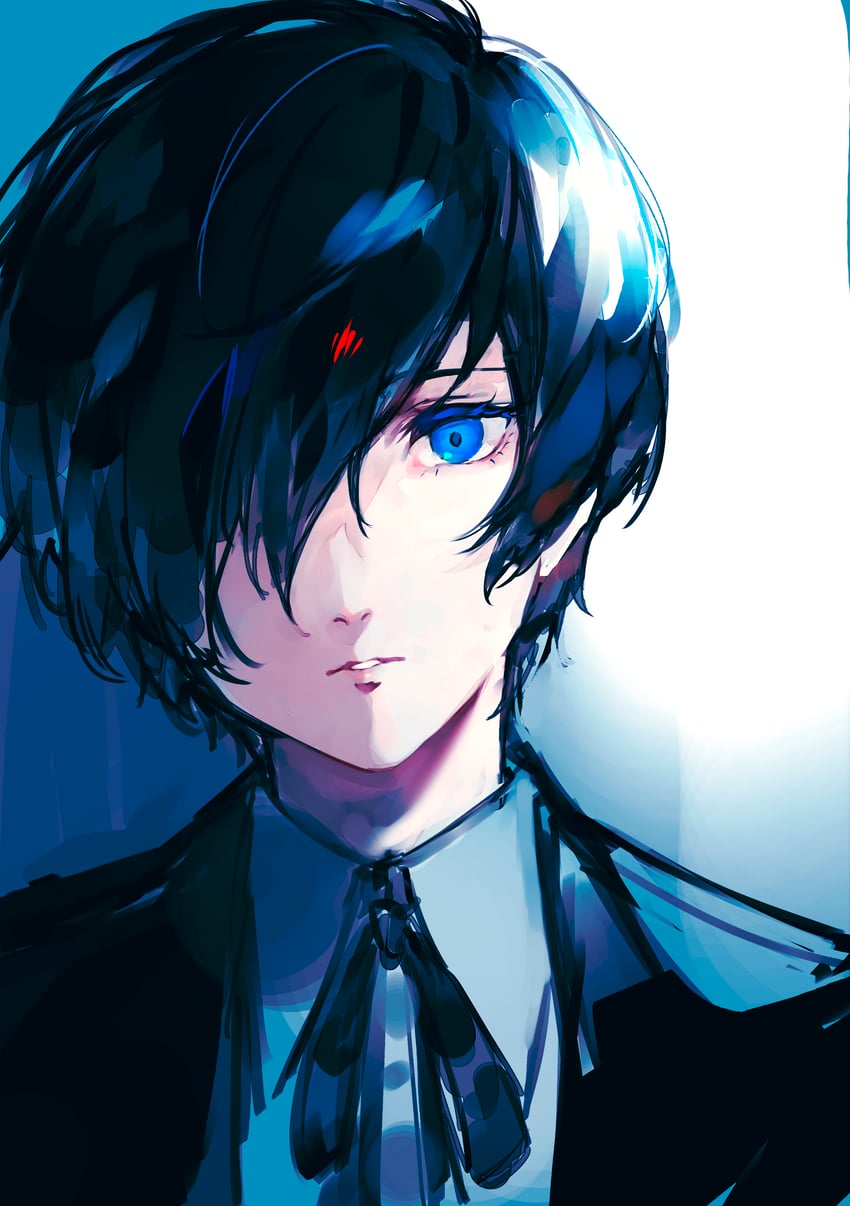 yuuki makoto (persona and 1 more) drawn by lor_(roasyerizyonirapi)