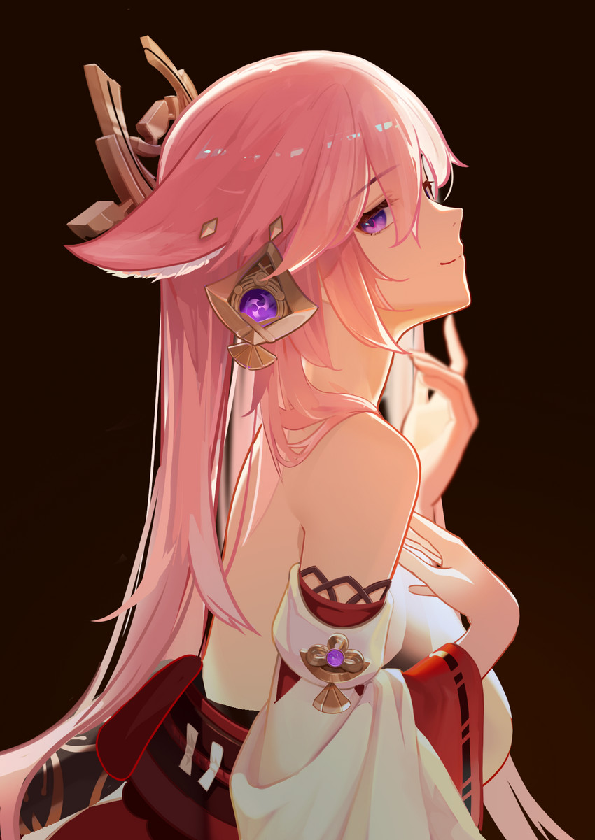 yae miko (genshin impact) drawn by bu_zhengjing_de_xiao_xingxing
