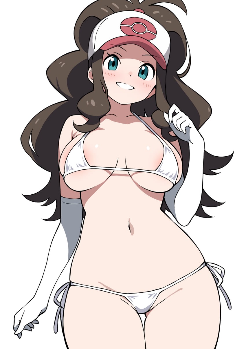 hilda (pokemon and 1 more) drawn by ecgg_(tsuji418477)