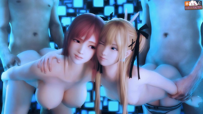 marie rose and honoka (dead or alive) drawn by fluffy-pokemon