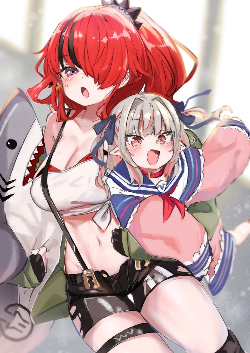 makaino ririmu, lain paterson, and hohojiro-san (nijisanji) drawn by utsusumi_kio